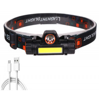 Waterproof Headlamp with Built-in Rechargeable Battery