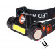 Waterproof Headlamp with Built-in Rechargeable Battery