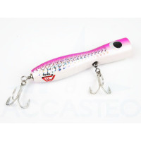 Popper for big game fishing 120G Pink and White